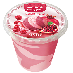 «МОРОЗПРОДУКТ» малина-гранат сливочное стакан пластик